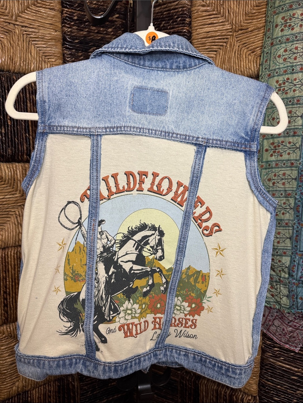 Upcycled Lainey Wilson Levi Vest